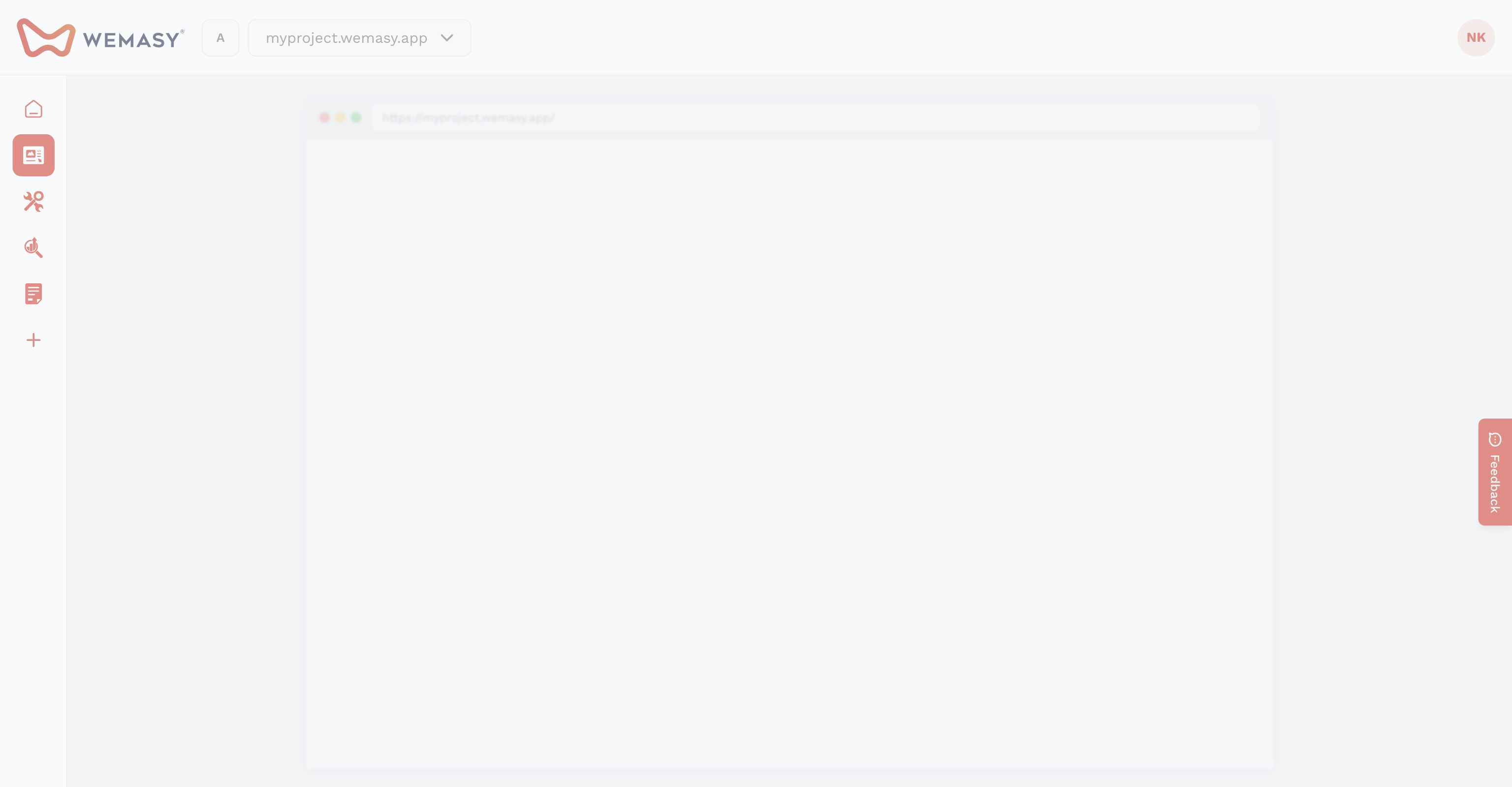 A interface do assistente de IA da WEMASY