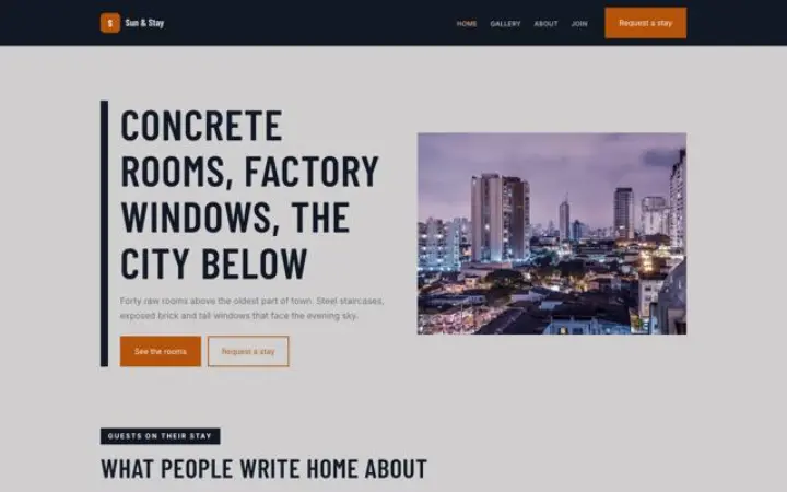 Website para hotel