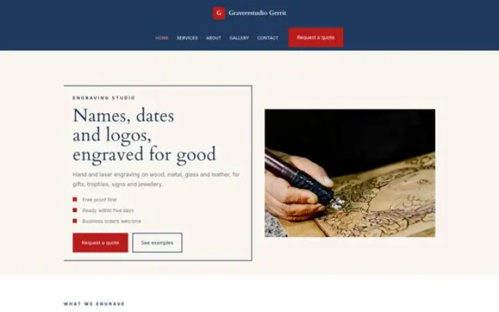 Website para estúdio de gravação