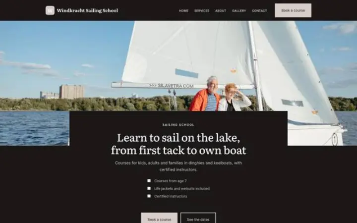 Website para escola de vela