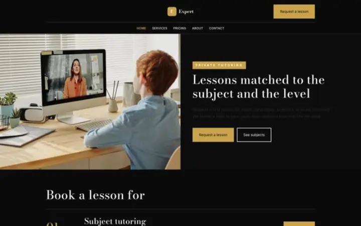 Website para explicações & aulas