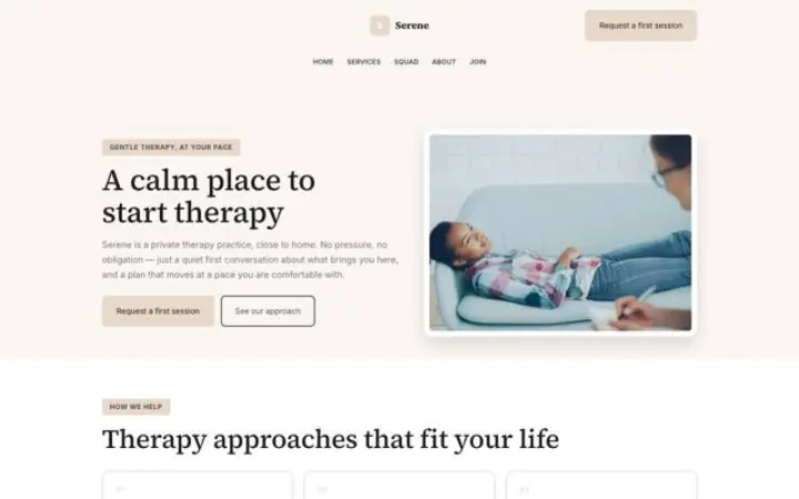 Website para terapia
