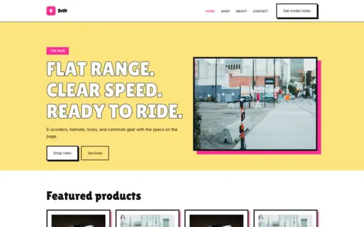 Website para mobilidade