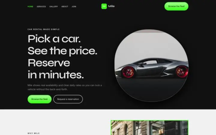Website para arrendamento
