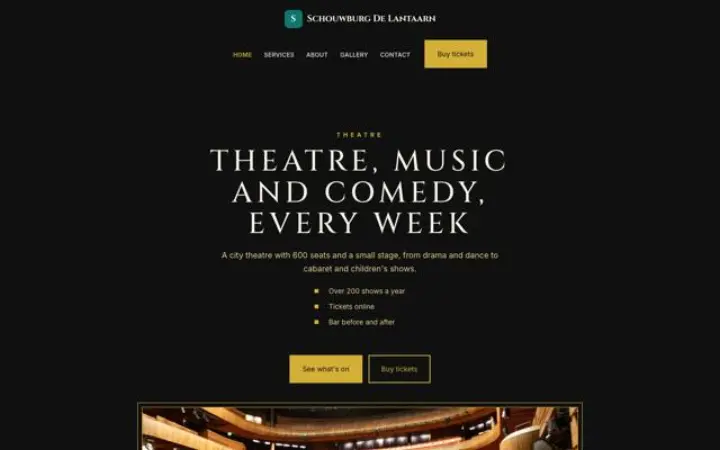 Website para teatro