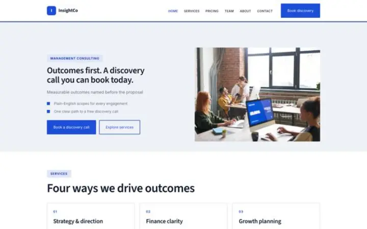 Website para consultoria