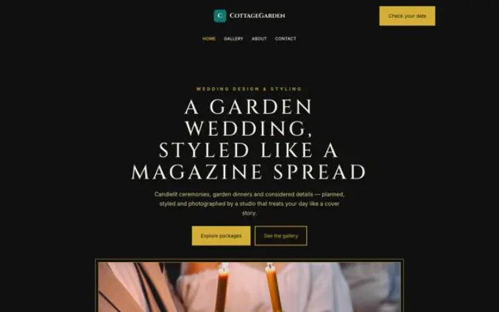 Website para casamentos
