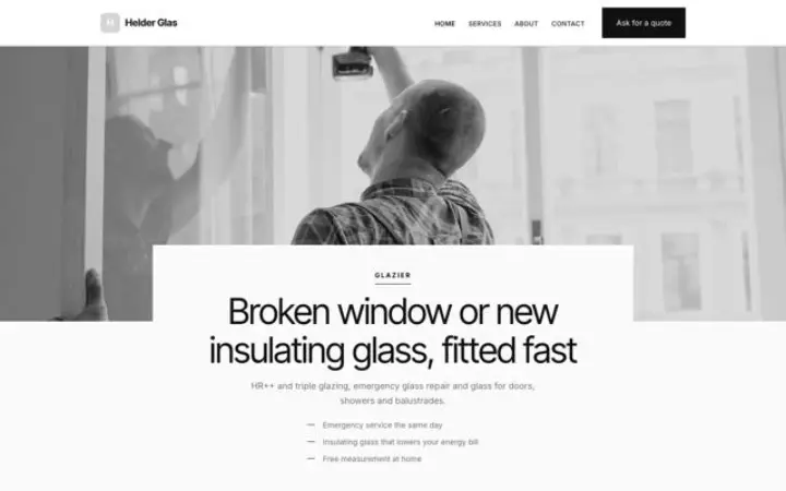 Website para vidraçaria
