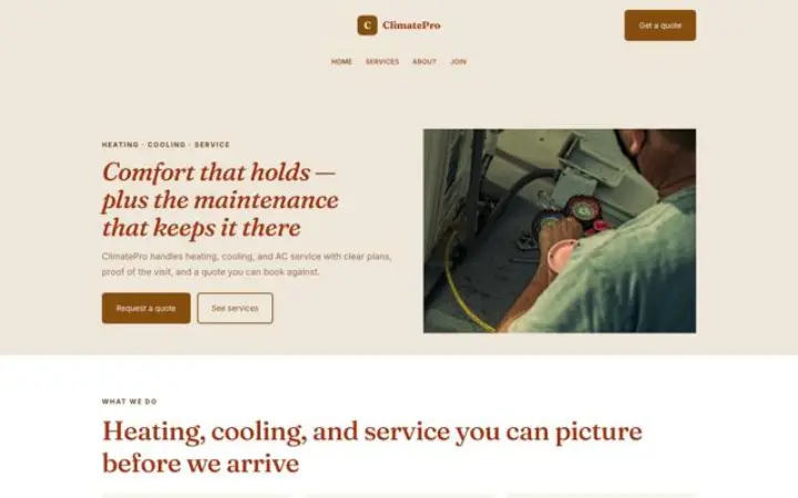 Website para climatização