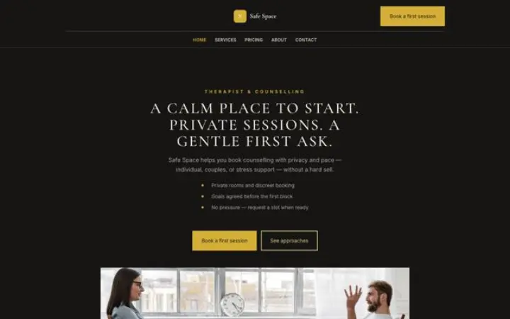 Website para terapia