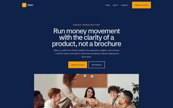 Website para fintech