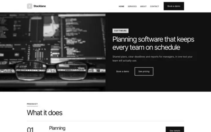 Website para empresa de software