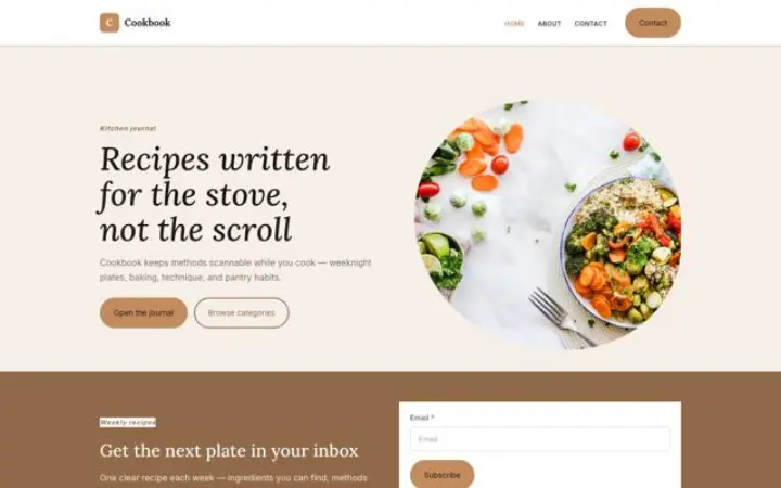 Website para receitas
