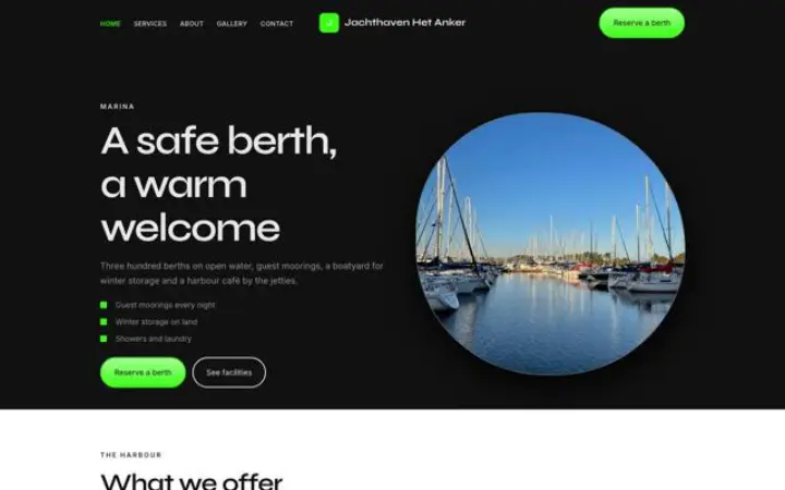 Website para marina
