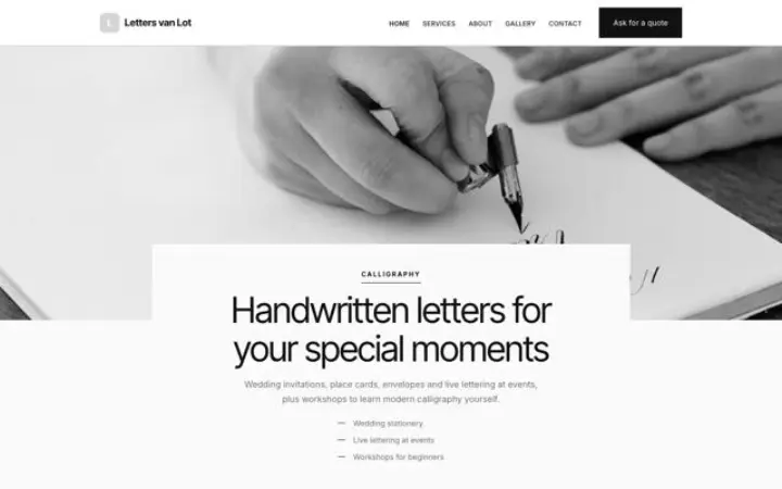 Tema Letters van Lot