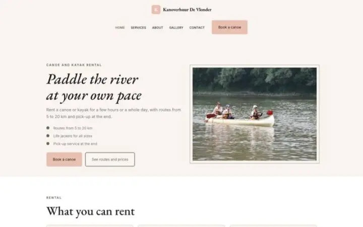 Tema Kanoverhuur De Vlonder