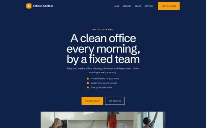 Website para limpezas