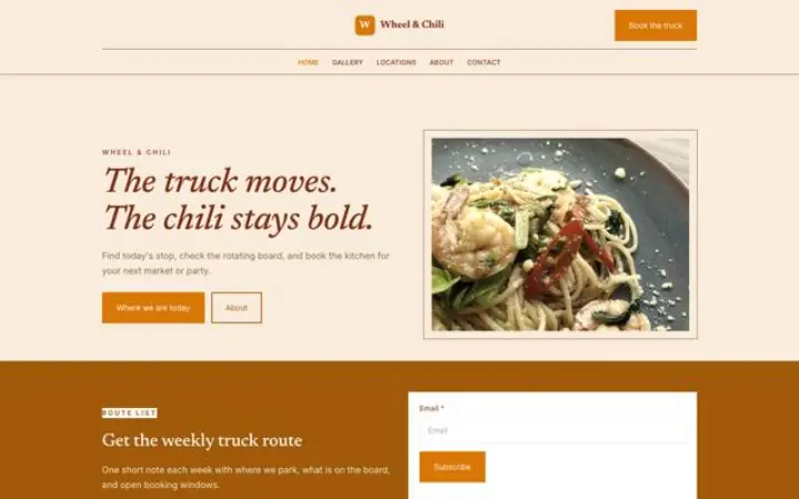 Website para food truck de chili