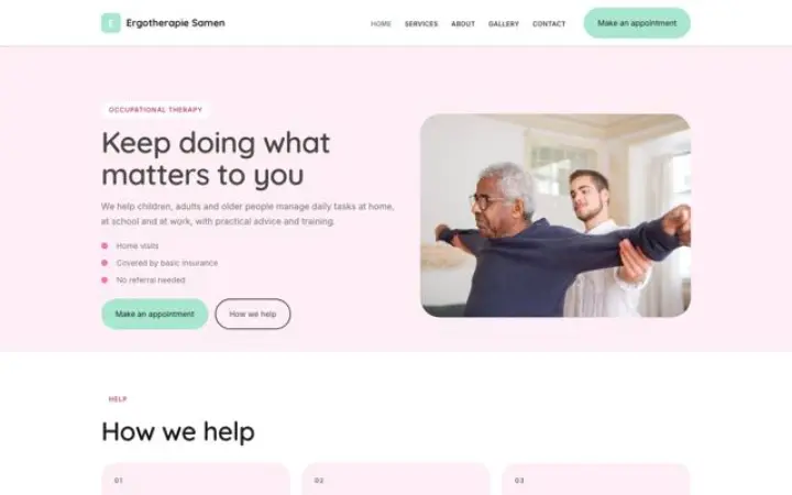 Website para terapia ocupacional