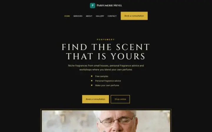 Website para perfumaria