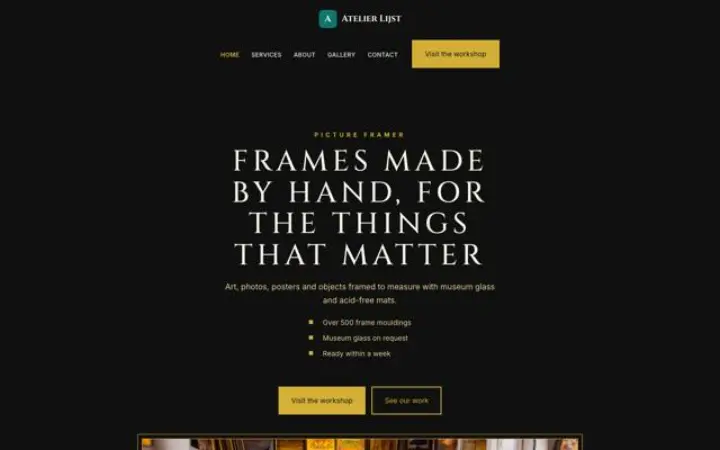 Website para molduraria