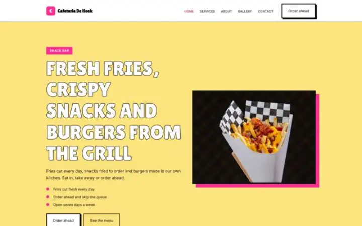Website para snack-bar