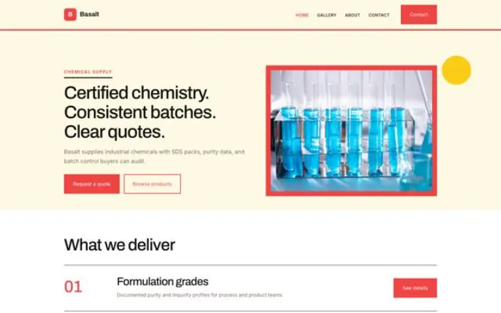 Website para químicos