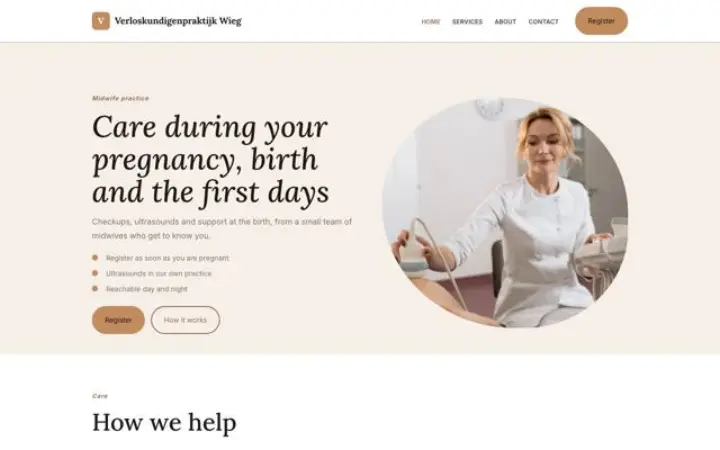 Website para consultório de obstetrícia