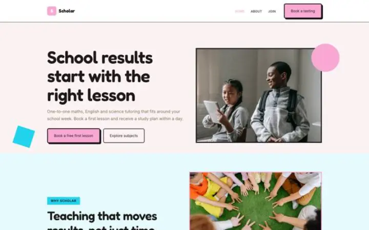 Website para explicações & aulas