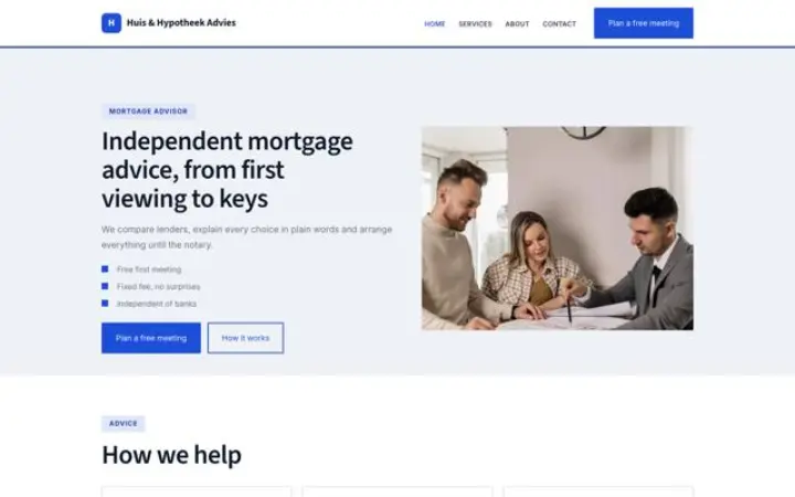 Website para crédito à habitação