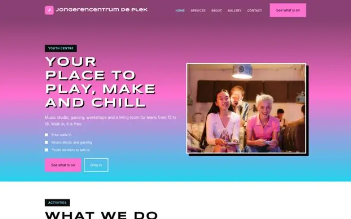 Website para centro de juventude
