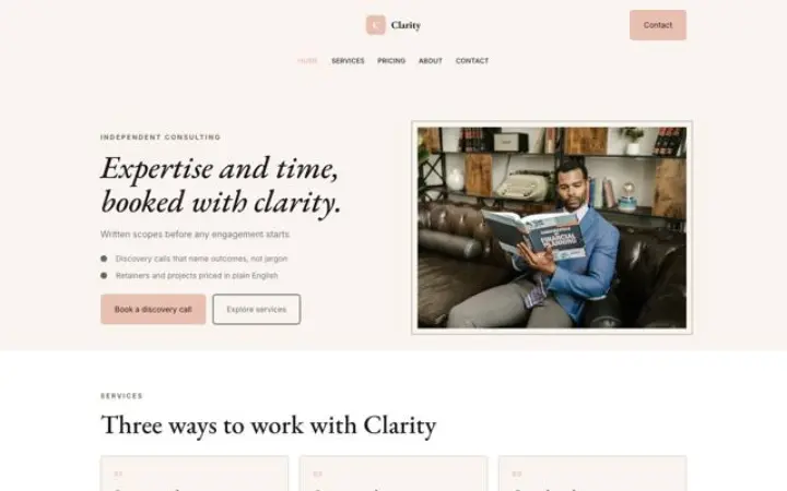 Website para consultoria